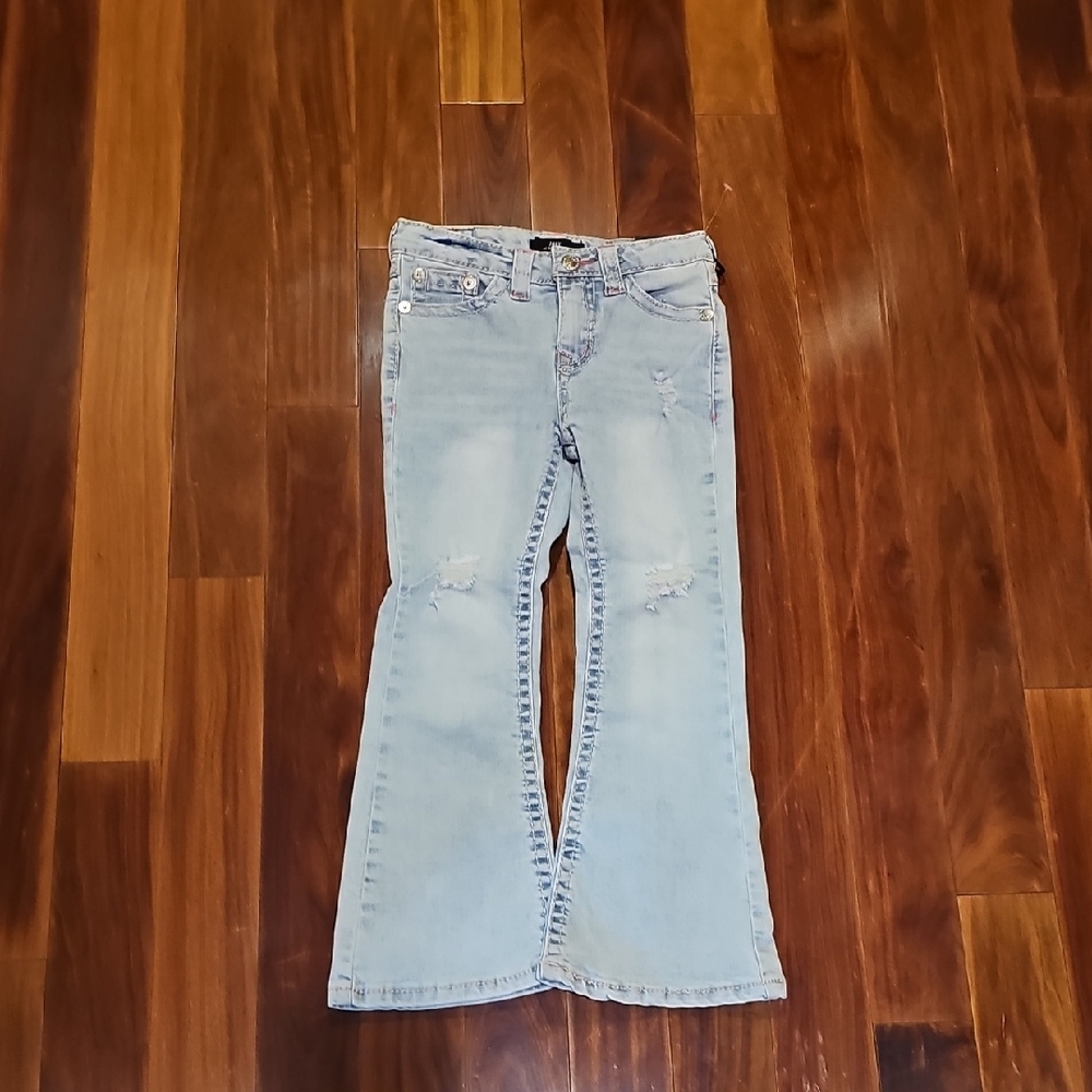 True religion Joey Light Blue Distressed Kids Jeans